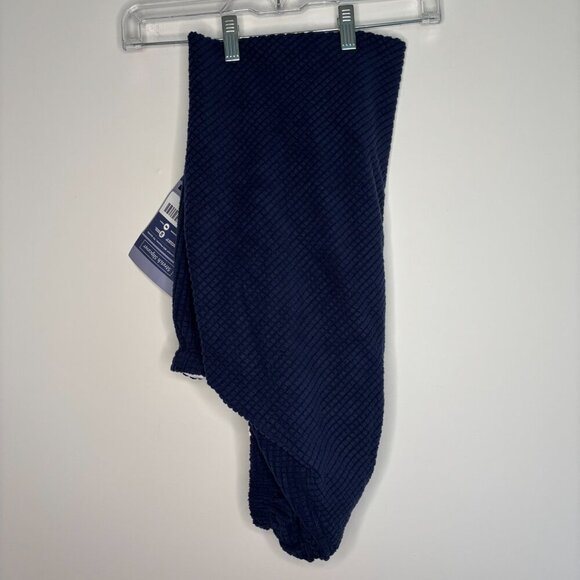 H VERSAILTEX NEW Ottoman Slipcover Navy Large Elastic Washable Form Fitting - Picture 4 of 4